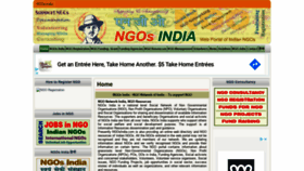 What Ngosindia.com website looked like in 2020 (4 years ago)