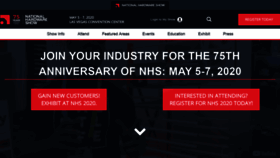 What Nationalhardwareshow.com website looked like in 2020 (4 years ago)