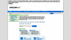 What Neslimo.lv website looked like in 2020 (4 years ago)
