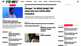 What Nigerianpilot.com website looked like in 2020 (5 years ago)