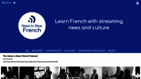 What Newsinslowfrench.com website looked like in 2020 (4 years ago)