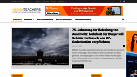 What News4teachers.de website looked like in 2020 (4 years ago)