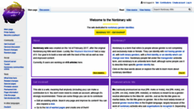 What Nonbinary.wiki website looked like in 2020 (4 years ago)