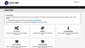 What Nipra.si website looked like in 2020 (4 years ago)