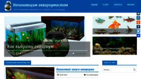 What New-aquarist.ru website looked like in 2020 (5 years ago)