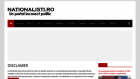 What Nationalisti.ro website looked like in 2020 (4 years ago)