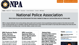 What Nationalpoliceassociation.com website looked like in 2020 (4 years ago)