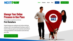 What Nextpaw.com website looked like in 2020 (4 years ago)
