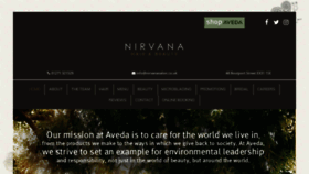 What Nirvanasalon.co.uk website looked like in 2020 (4 years ago)