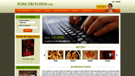 What Niruskitchen.com website looked like in 2020 (4 years ago)
