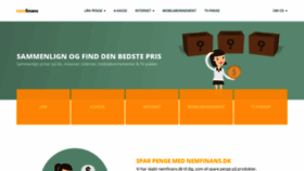 What Nemfinans.dk website looked like in 2020 (4 years ago)