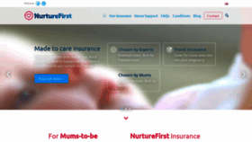 What Nurturefirst.insure website looked like in 2020 (4 years ago)