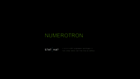 What Numerotron.com website looked like in 2020 (4 years ago)
