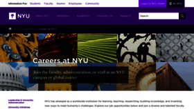 What Nyucareers.com website looked like in 2020 (4 years ago)