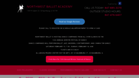 What Northwestballetacademy.com website looked like in 2020 (4 years ago)