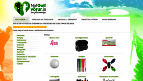 What Netgolfvorur.is website looked like in 2020 (4 years ago)