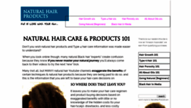 What Naturalhair-products.com website looked like in 2020 (4 years ago)