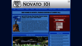 What Novato101.com website looked like in 2020 (4 years ago)