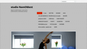 What Namoment.cz website looked like in 2020 (4 years ago)