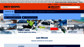 What Nevdama.sk website looked like in 2020 (4 years ago)