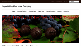What Napavalleychocolateco.com website looked like in 2020 (4 years ago)