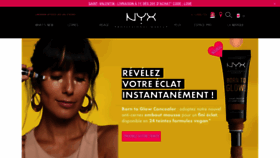 What Nyxcosmetics.fr website looked like in 2020 (4 years ago)