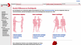 What Nachfolgewiki.de website looked like in 2020 (4 years ago)