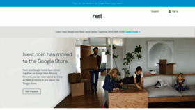 What Nest.com website looked like in 2020 (4 years ago)