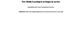 What Newmedialearning.com website looked like in 2020 (4 years ago)