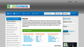 What Ngcontacts.com website looked like in 2020 (4 years ago)