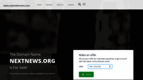 What Nextnews.org website looked like in 2020 (4 years ago)