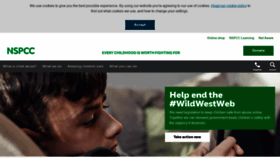 What Nspcc.org.uk website looked like in 2020 (4 years ago)