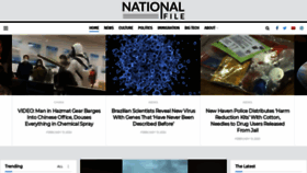 What Nationalfile.com website looked like in 2020 (4 years ago)