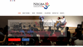 What Negba.org website looked like in 2020 (4 years ago)