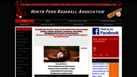 What Npennbaseball.com website looked like in 2020 (4 years ago)