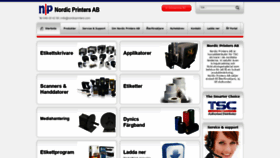 What Nordicprinters.se website looked like in 2020 (4 years ago)