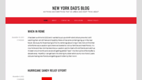 What Newyorkdadblog.com website looked like in 2020 (4 years ago)