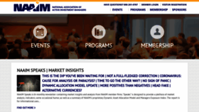What Naaim.org website looked like in 2020 (4 years ago)