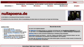What Nullapoena.de website looked like in 2020 (4 years ago)