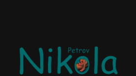 What Nikolapetrov.com website looked like in 2020 (4 years ago)
