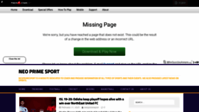 What Neoprimesport.com website looked like in 2020 (4 years ago)