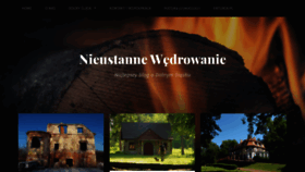 What Nieustanne-wedrowanie.pl website looked like in 2020 (4 years ago)