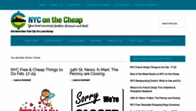 What Nyconthecheap.com website looked like in 2020 (4 years ago)