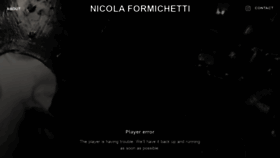 What Nicolaformichetti.com website looked like in 2020 (4 years ago)