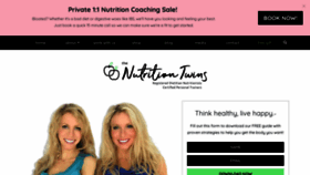 What Nutritiontwins.com website looked like in 2020 (4 years ago)