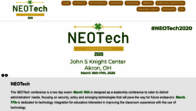 What Neotechconference.org website looked like in 2020 (4 years ago)