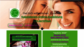 What Nageldesign-online-ausbildung.de website looked like in 2020 (4 years ago)