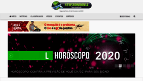 What Newsrondonia.com.br website looked like in 2020 (4 years ago)