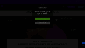 What Novavapes.co.uk website looked like in 2020 (4 years ago)