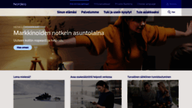 What Nordea.fi website looked like in 2020 (4 years ago)